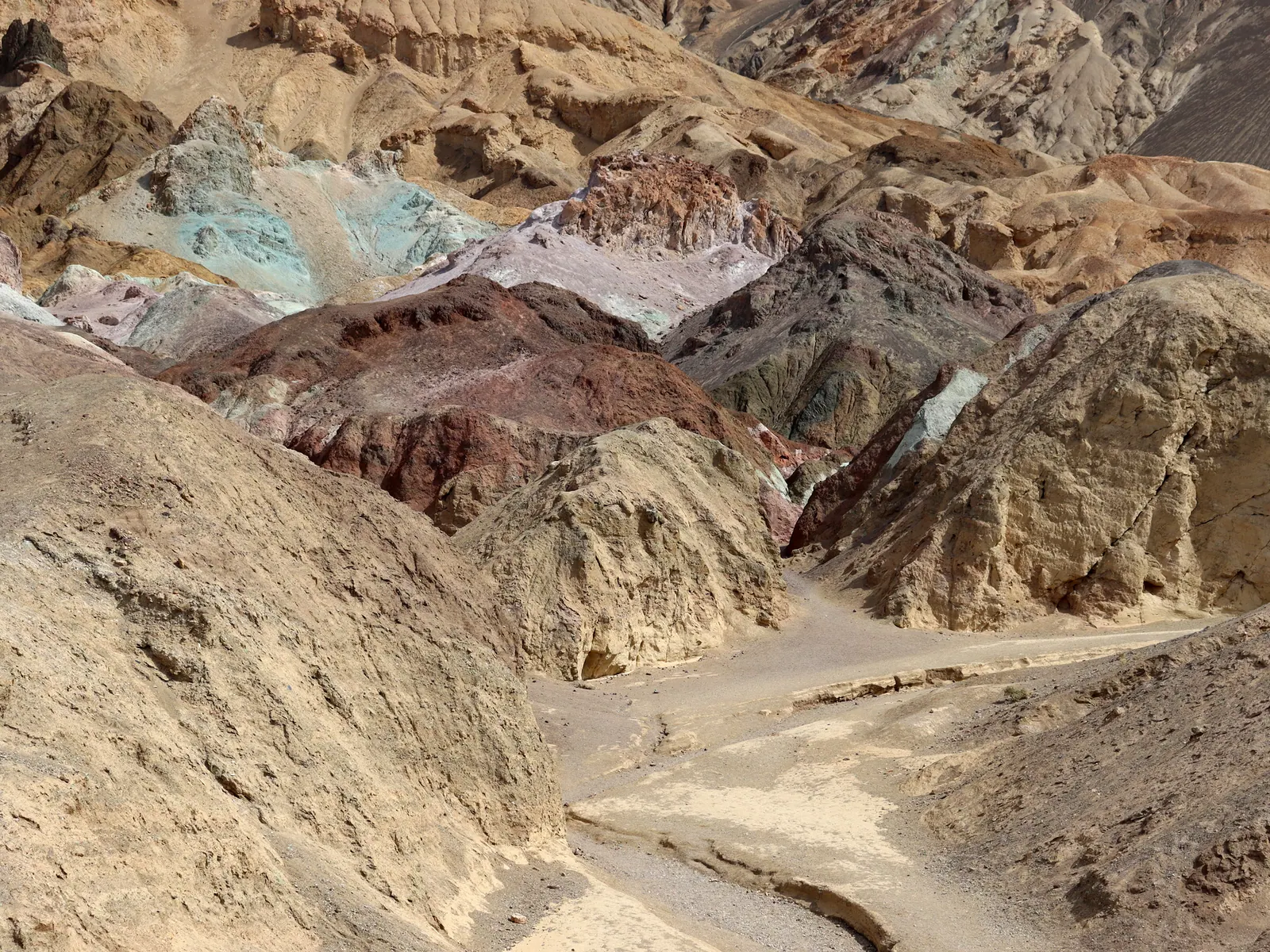 Painted hills in red and ochre, watercolour, 2026